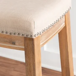 Kirkland's Home Riverdale Acacia Wood Counter Stool- Bar Stools & Counter Height Stools