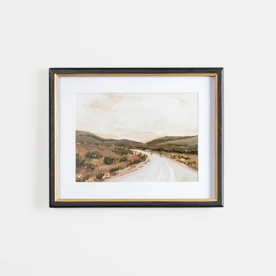 Kirkland's Home Road Through Hills Framed Art Print- Framed Art
