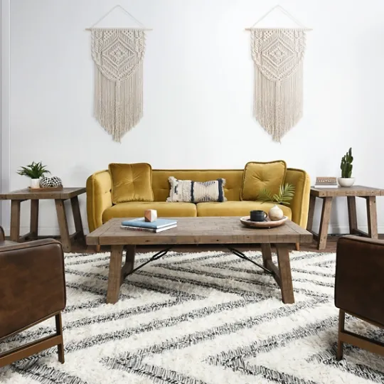 Kirkland's Home Roane Gray Reclaimed Pine Coffee Table- Coffee Tables