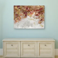 Kirkland's Home Robbins Charmed Gold Canvas Art Print- Canvas Art