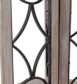 Kirkland's Home Roberta Wood Decorative Metal Accent Table- Accent & End Tables