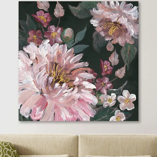 Kirkland's Home Romantic Moody Roses Giclee Canvas Art Print- Canvas Art