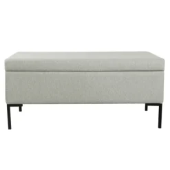 Kirkland's Home Ronaldo Woven Storage Bench- Benches & Ottomans