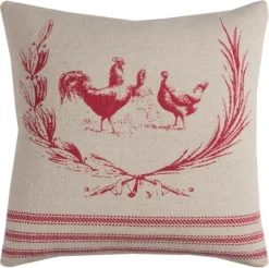 Kirkland's Home Rooster Cotton Pillow- Pillows