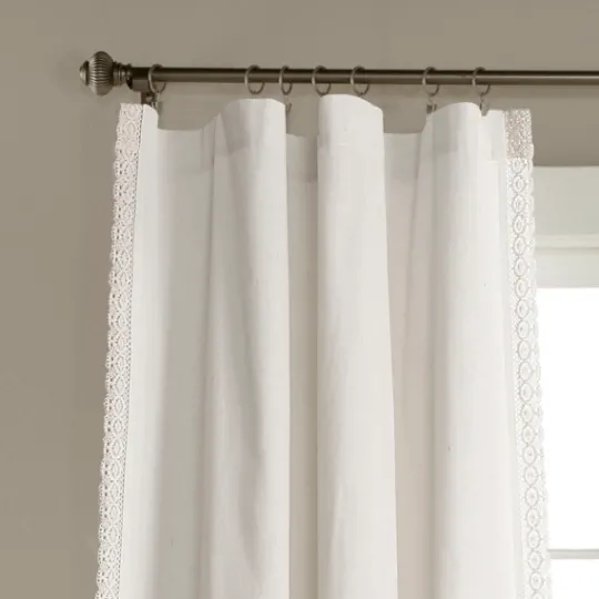 Kirkland's Home Rosalie Lace Curtain Panel Set, 108 In.- Curtains & Drapes
