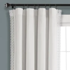 Kirkland's Home Rosalie Lace Curtain Panel Set, 63 In.- Curtains & Drapes