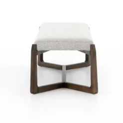 Kirkland's Home Roscoe Brunswick Pebble Upholstered Bench- Benches & Ottomans