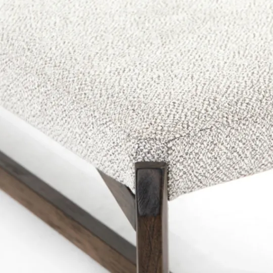 Kirkland's Home Roscoe Brunswick Pebble Upholstered Bench- Benches & Ottomans