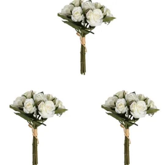 Kirkland's Home Roses Bundle Bouquets, Set Of 3- Stems & Bouquets