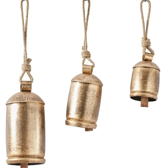 Kirkland's Home Round Aged Hanging Bells, Set Of 3- Decorative Accents
