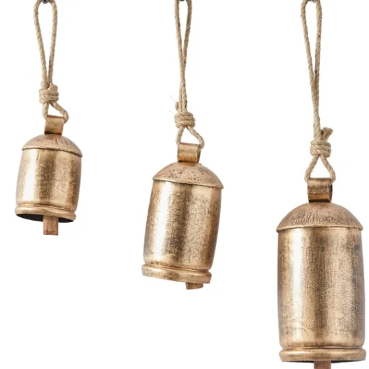 Kirkland's Home Round Aged Hanging Bells, Set Of 3- Decorative Accents