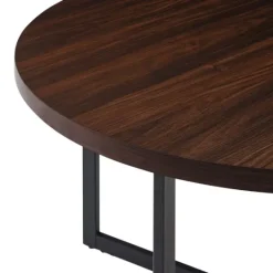 Kirkland's Home Round And Black X Base Dining Table- Dining Tables