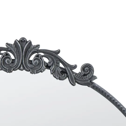 Kirkland's Home Round Antique Floral Scroll Mirror, 39 In.- Decorative Mirrors