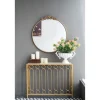 Kirkland's Home Round Antique Floral Scroll Mirror, 32 In.- Decorative Mirrors