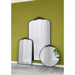 Kirkland's Home Round Antique Floral Scroll Mirror, 32 In.- Decorative Mirrors