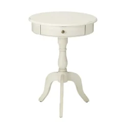 Kirkland's Home Round Antique Pedestal Accent Table- Accent & End Tables