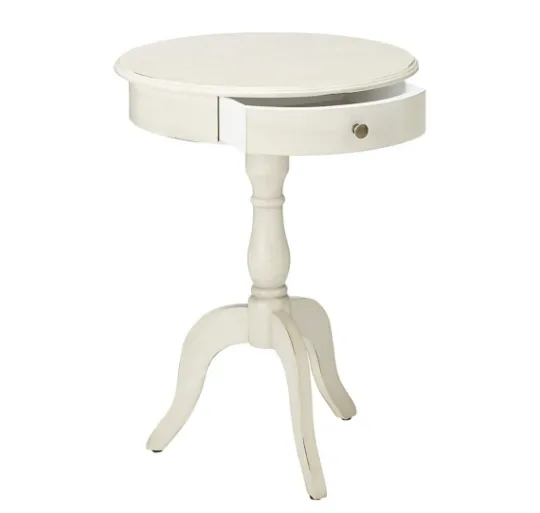 Kirkland's Home Round Antique Pedestal Accent Table- Accent & End Tables