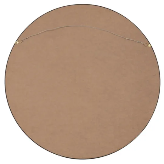 Kirkland's Home Round Black Wood Travis Accent Mirror- Decorative Mirrors