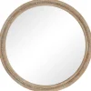 Kirkland's Home Round Distressed Beaded Wall Mirror, 44 In.- Decorative Mirrors