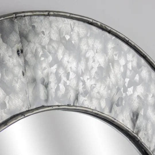 Kirkland's Home Round Galvanized Wall Mirror, 22 In.- Decorative Mirrors