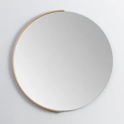 Kirkland's Home Round Gold Half Frame Mirror- Decorative Mirrors