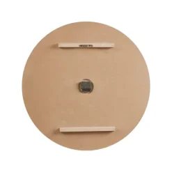 Kirkland's Home Round Gray And Natural Wooden Wall Clock- Clocks