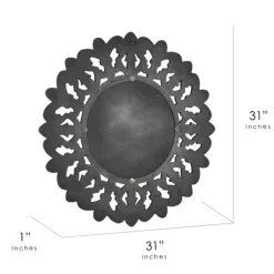 Kirkland's Home Round Hand Carved Mandala Medallion Mirror- Decorative Mirrors