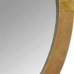 Kirkland's Home Round Maddie Wood Mirror, 20 In.- Framed Mirrors