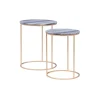 Kirkland's Home Round Marble Nesting 2-Pc. Accent Table Set- Accent & End Tables