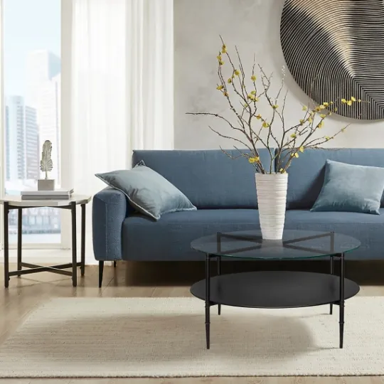 Kirkland's Home Round Martha Stewart Coffee Table- Coffee Tables