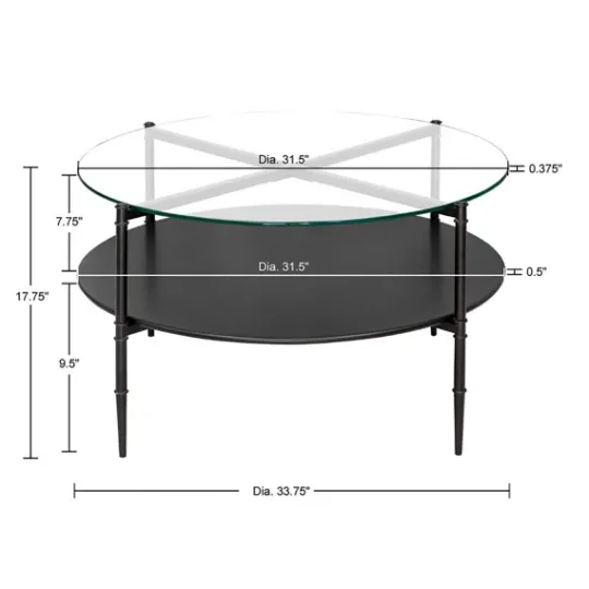 Kirkland's Home Round Martha Stewart Coffee Table- Coffee Tables