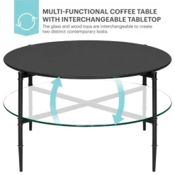Kirkland's Home Round Martha Stewart Coffee Table- Coffee Tables