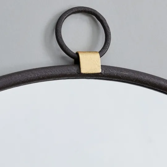 Kirkland's Home Round Metal Mirror With Ring- Decorative Mirrors