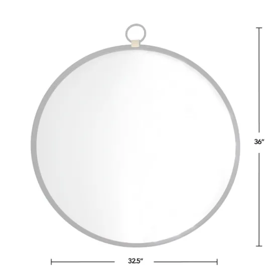 Kirkland's Home Round Metal Mirror With Ring- Decorative Mirrors