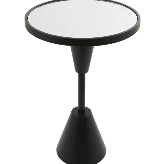 Kirkland's Home Round Metal Mirrored Top Side Table- Accent & End Tables