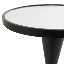Kirkland's Home Round Metal Mirrored Top Side Table- Accent & End Tables