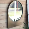 Kirkland's Home Round Mirror With Rectangular Base- Decorative Mirrors