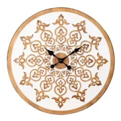 Kirkland's Home Round Moravel Wall Clock- Clocks