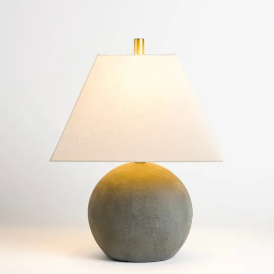 Kirkland's Home Round Olive Table Lamp- Table Lamps