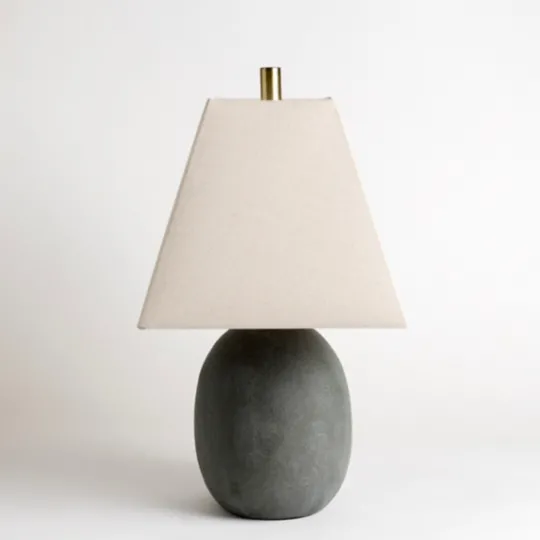 Kirkland's Home Round Olive Table Lamp- Table Lamps