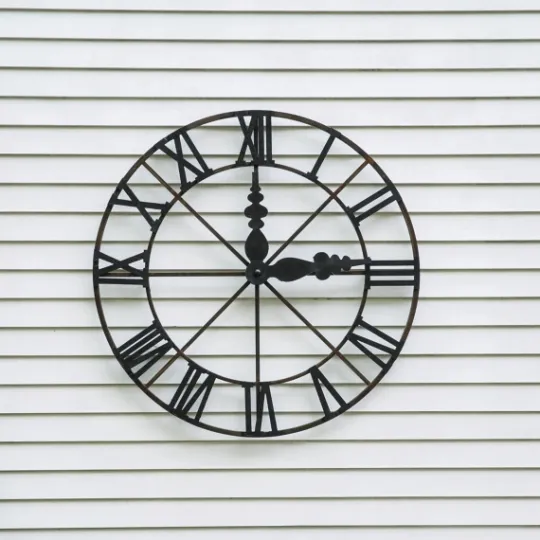 Kirkland's Home Round Open Face Decorative Wall Clock- Clocks