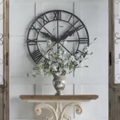 Kirkland's Home Round Open Face Decorative Wall Clock- Clocks