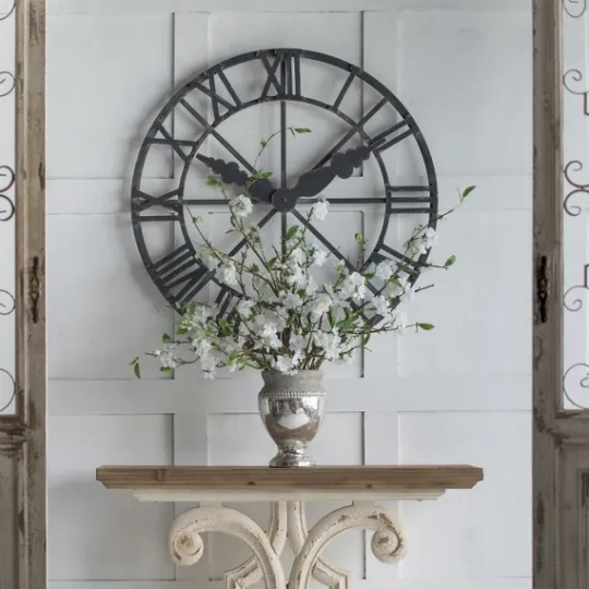 Kirkland's Home Round Open Face Decorative Wall Clock- Clocks