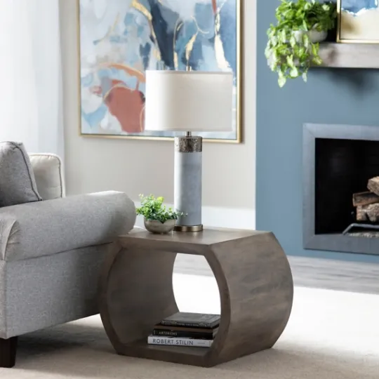 Kirkland's Home Round Open Side Table- Accent & End Tables