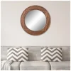Kirkland's Home Round Reclaimed Wood Wall Mirror, 31.5 In.- Decorative Mirrors