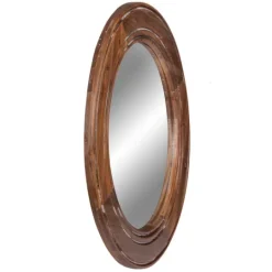 Kirkland's Home Round Reclaimed Wood Wall Mirror, 31.5 In.- Decorative Mirrors