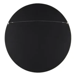 Kirkland's Home Round Rustic Wood Hutton Mirror- Decorative Mirrors