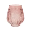 Kirkland's Home Round Textured Glass Vase, 6 In.- Vases