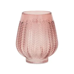 Kirkland's Home Round Textured Glass Vase, 6 In.- Vases