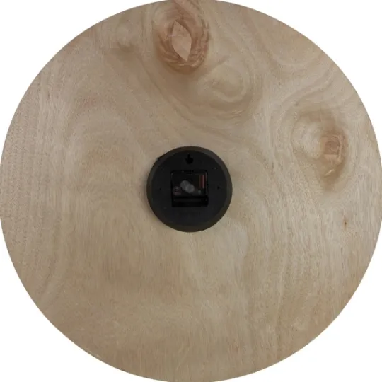 Kirkland's Home Round Whitewashed Wood Wall Clock- Clocks